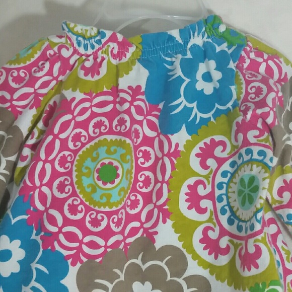 Carter's Floral Print Bow Long Sleeve Top - Picture 7 of 8